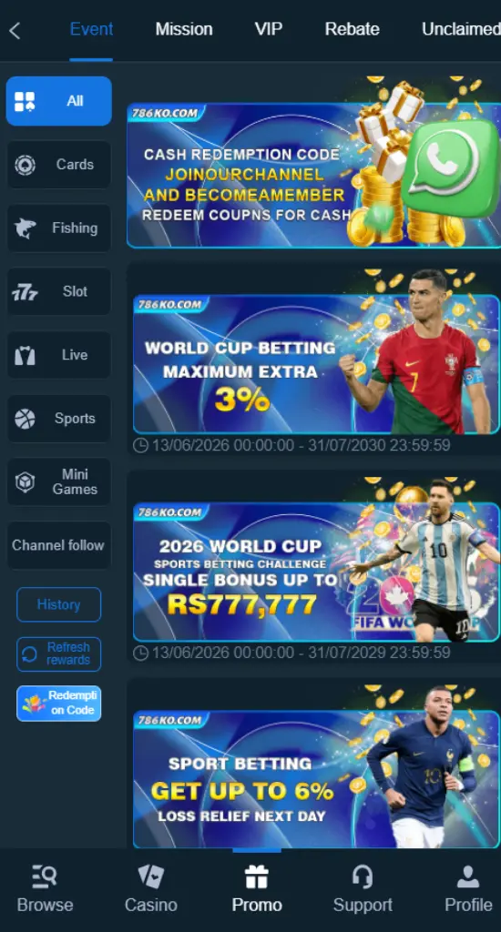 786KO Game Promotion