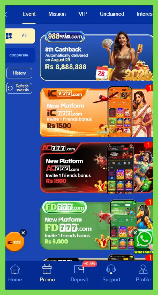988Win Promotions